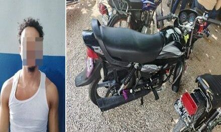 Dirección Regional San Cristóbal protege vidas al capturar a motociclista sorprendido calibrando en la vía pública