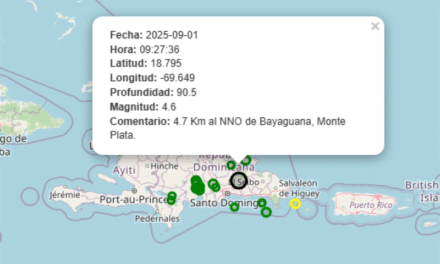 Se registra temblor de tierra de magnitud 4.6