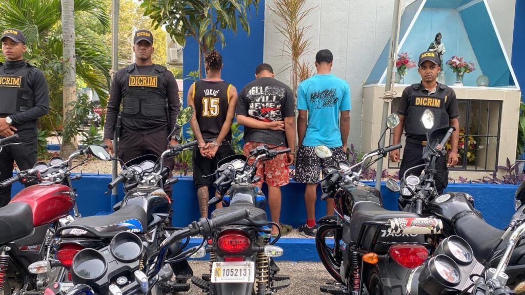 Policía Nacional desmantela banda dedicada al robo y comercialización de motocicletas en San Juan