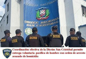 Coordinación efectiva de la Dicrim San Cristóbal permite entrega voluntaria pacífica de hombre con orden de arresto acusado de homicidio