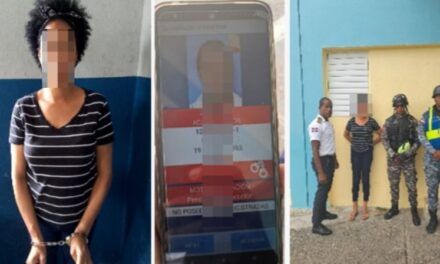 Mujer prófuga detenida por agentes policiales durante visita al Centro Penitenciario Najayo Hombres en S.C.