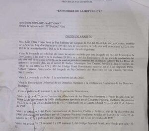Policía Nacional apresa hombre con orden judicial pendiente durante operativo en Los Cacaos
