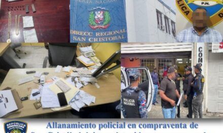 Allanamiento policial en compraventa de San Cristóbal deja un detenido y armas ocupadas