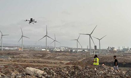 Vuelos autónomos de drones para inspeccionar aerogeneradores