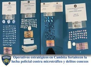 Operativos estratégicos en Cambita fortalecen la lucha policial contra microtráfico y delitos conexos