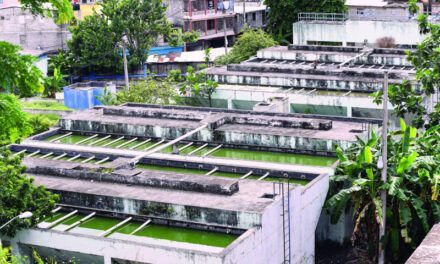 Planta de tratamiento de agua fuera de servicio desde hace dos años