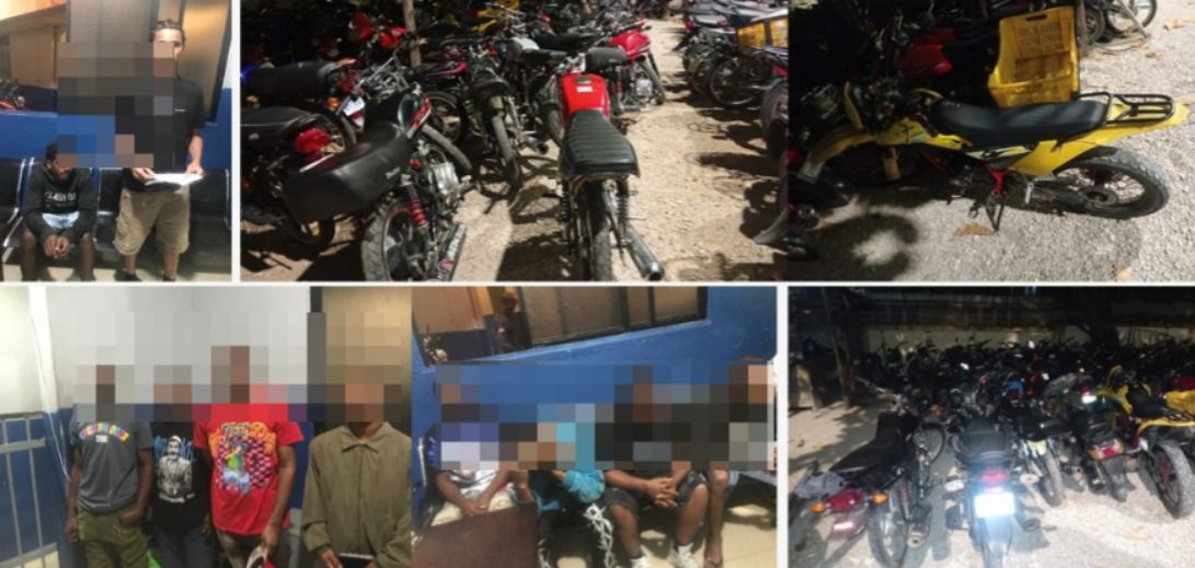 Policía Nacional informó sobre la detención de varias personas en diferentes hechos registrados durante operativos preventivos y labores de patrullaje en distintos sectores de esta ciudad, como parte de las acciones implementadas para fortalecer la seguridad ciudadana.  En un primer caso, fue arrestado el nombrado Robert Guzmán, de 23 años, residente en el sector Los Molinas, San Cristóbal, tras ser sorprendido en flagrante delito momentos después de agredir verbalmente a su madre en la referida calle. El detenido fue conducido de inmediato al Cuartel General P.N., S.C., para los fines correspondientes.  Asimismo, fue apresado Sandy Peñalo Ramírez, de 38 años, residente en el sector Puerto Rico, San Cristóbal, quien posee en su contra la orden de arresto No. 303-2025-SSEN-00187, emitida el 09-06-2025. El individuo fue traslado al destacamento policial para ser puesto a disposición de la justicia.  En otro hecho, durante un amplio recorrido por la zona de responsabilidad, en la calle Sánchez del sector Madre Vieja Norte, fueron detenidos Amauris Miguel Mateo, de 24 años, y Juan Méndez, de 21, ambos residentes en Hatillo, al ser sorprendidos en un área oscura usando abrigos con capucha. Ambos fueron enviados a la 17ª Unidad P.N. y posteriormente remitidos al DICRIM para investigación.  Finalmente, una mujer fue detenida mientras portaba un saco amarillo con cables eléctricos, bombillas y pinzas, sin poder justificar su procedencia. La misma se negó a ofrecer su identidad y fue remitida al DICRIM para investigación.  La Policía reiteró su compromiso de continuar trabajando para garantizar la tranquilidad en San Cristóbal.