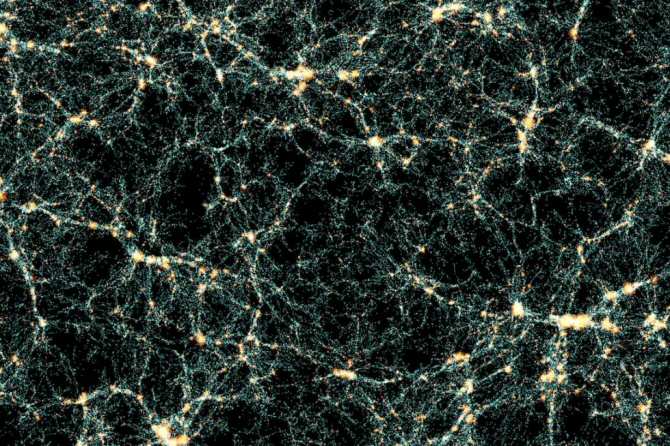 Simulación colosal de 3400 millones de galaxias