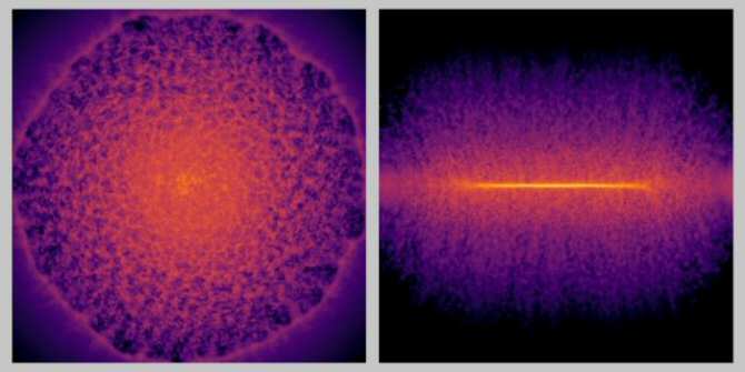 Simulación digital colosal de más de cien mil millones de estrellas