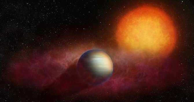 Nubes gigantescas de helio escapando de un planeta