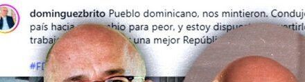 En medio del escándalo de SeNaSa, Domínguez Brito arremete contra PRM y lanza su candidatura por PLD