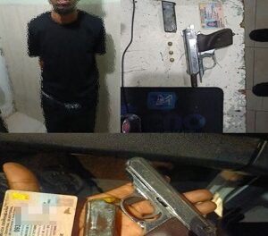 Policía Nacional apresa hombre con pistola ilegal durante operativo preventivo en sector Invic Sea Haina