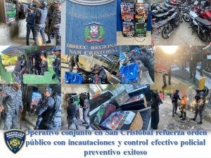 Operativo conjunto en San Cristóbal refuerza orden público con incautaciones y control efectivo policial preventivo exitoso