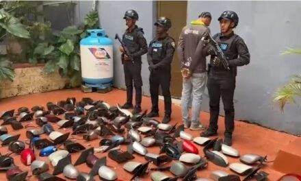 Policía apresa a joven y ocupa camión con accesorios de vehículos presuntamente robados en el DN