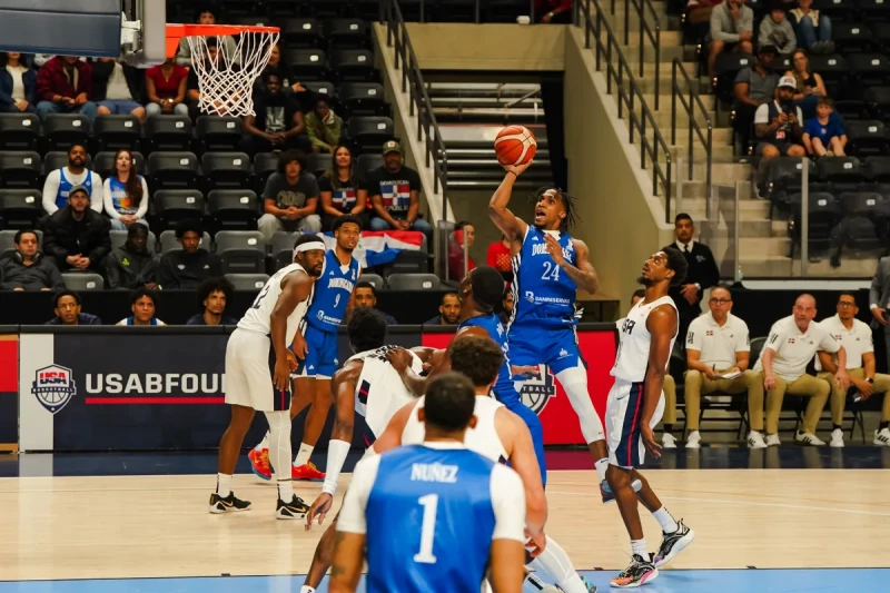 Jassel Pérez lidera el paso, Dominicana vence a Estados Unidos en ventana de la FIBA