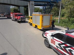 Sistema 911 coordina asistencia ante accidente de tránsito múltiple en el puente Jacinto Peynado