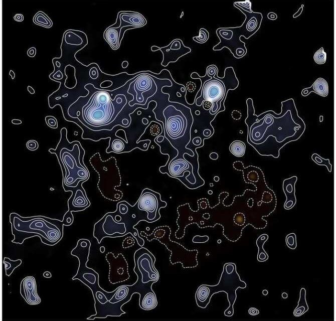 Lo que muestra un nuevo mapa de la materia oscura del universo