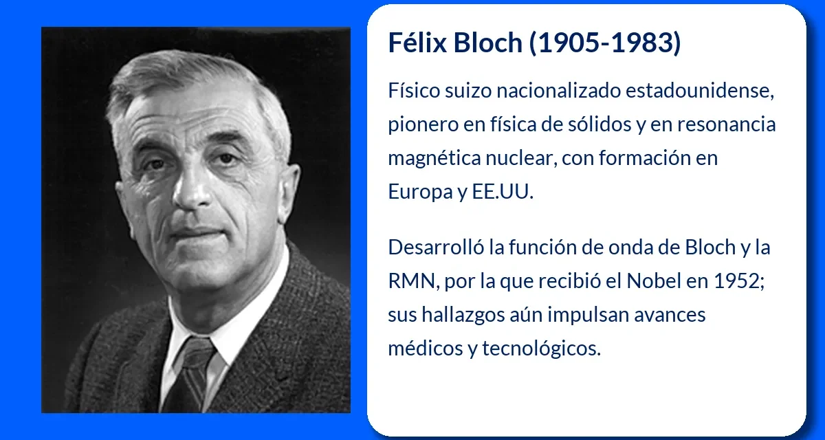 Félix Bloch: Pionero de la Resonancia Nuclear