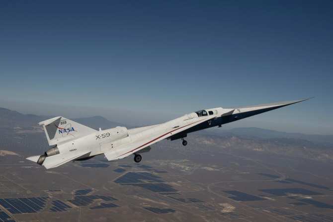 Anomalía en el segundo vuelo de pruebas del avión supersónico silencioso X-59