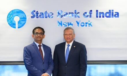 Leonardo Aguilera realiza visita al State Bank of India en Nueva York para fortalecer relaciones internacionales