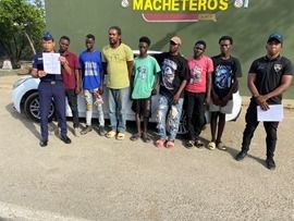 Arrestan a siete haitianos indocumentados durante operativo en Valverde