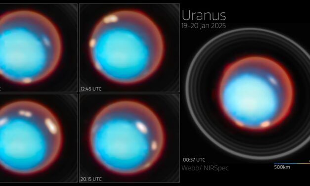 Cartografían a fondo por vez primera la misteriosa atmósfera de Urano