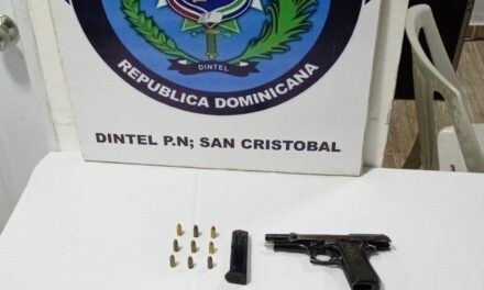 Policía Nacional fortalece seguridad en Yaguate con arresto y ocupación de arma ilegal