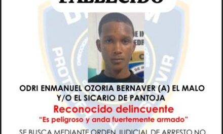 Policía informa cae abatido reconocido delincuente “El Sicario de Pantoja”, al enfrentar patrulla policial que lo buscaba por homicidio en SDO