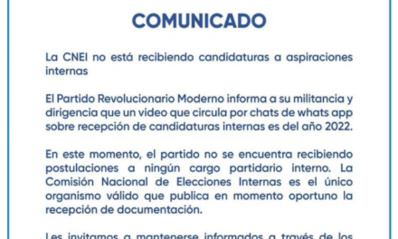 PRM aclara que no recibe candidaturas internas y desmiente video que circula en WhatsApp