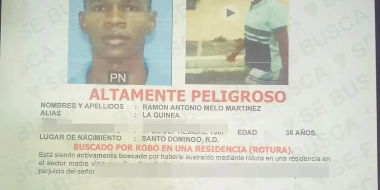 Policía intensifica búsqueda de prófugo acusado robo millonario en residencia