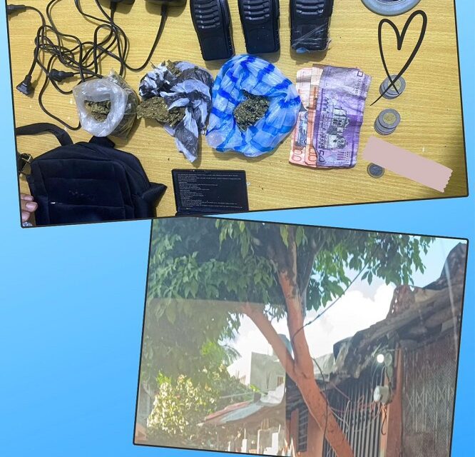 Dirección Regional San Cristóbal de la Policía Nacional desmantela punto drogas y ocupa radios en Quita Sueño