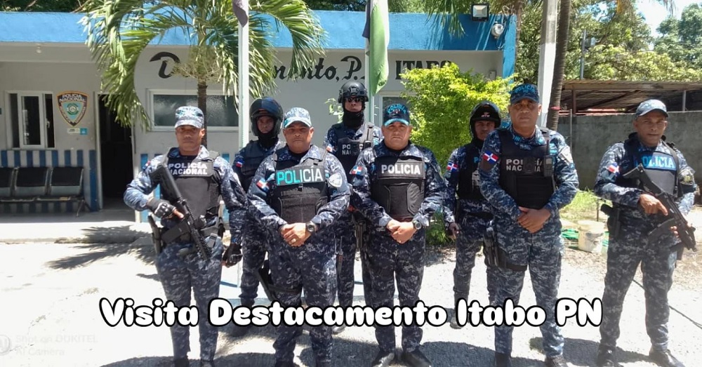 General Escalante supervisa destacamento policial Itabo fortaleciendo seguridad ciudadana y servicio preventivo institucional