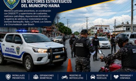 Operativos preventivos fortalecen seguridad ciudadana en sectores estratégicos del municipio Haina