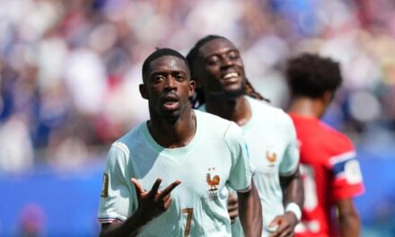 Dembélé estampa en el 1er tiempo y Francia vapulea 4-1 a Noruega