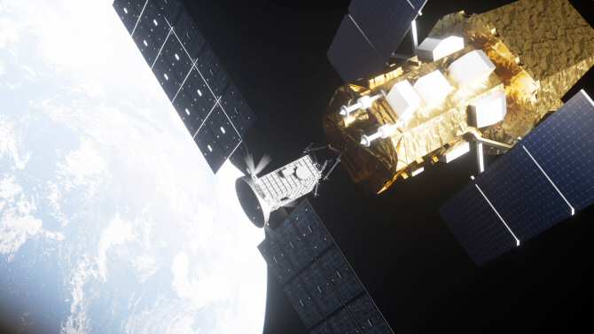 Ya está en el espacio la nave encargada de salvar a otra de su destrucción inminente