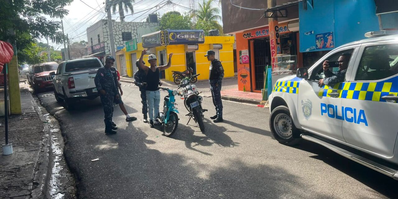 Policía Nacional fortalece seguridad ciudadana con operativo preventivo realizado en Haina
