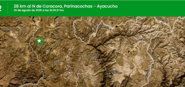 Nuevo sismo en Ayacucho: réplica de 4.2 sacudió al norte de Coracora, en Parinacochas