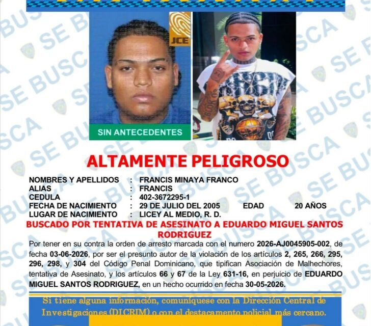 Policía identifica y activa búsqueda de dos hombres vinculados a asalto a mensajero en Santiago