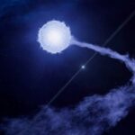 Un púlsar captura el viento estelar de una estrella hipergigante azul