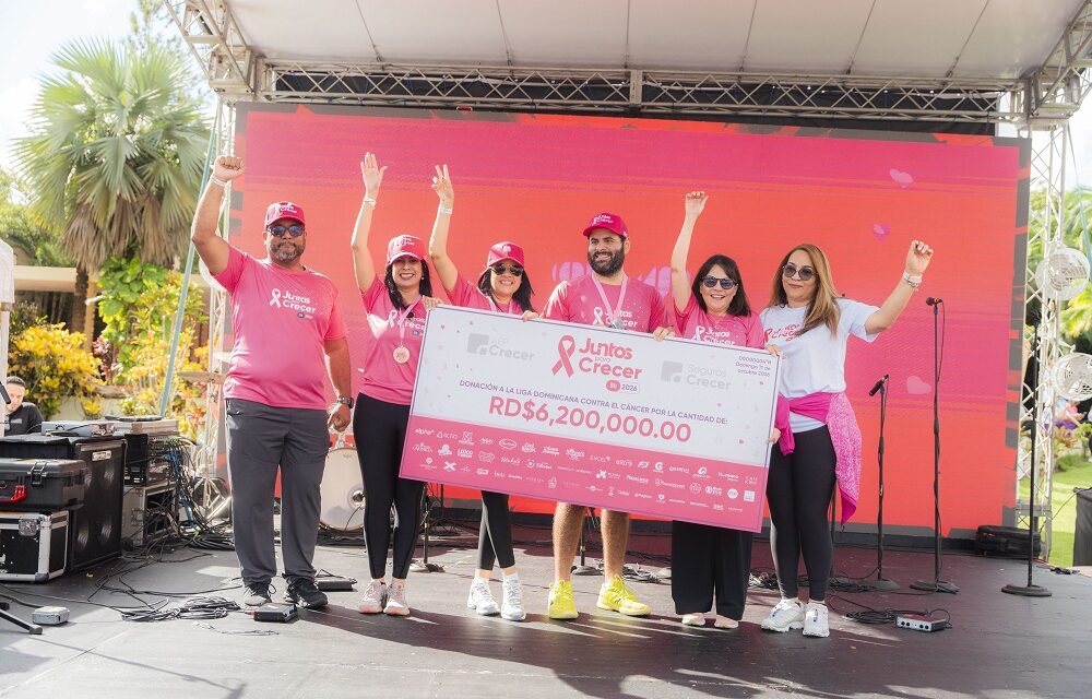 AFP Crecer y Seguros Crecer recaudan RD$6.2 millones para la Liga Dominicana Contra el Cáncer en “Juntos para Crecer 5K”