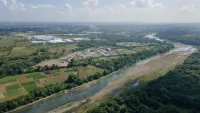 Joven arrastrada por la corriente de un río de San Cristóbal