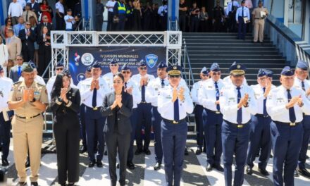 En acto encabezado por la ministra Faride Raful y el mayor general Rodríguez García, inicia recorrido de la antorcha de los IV Juegos Mundiales de Policías de la USIP